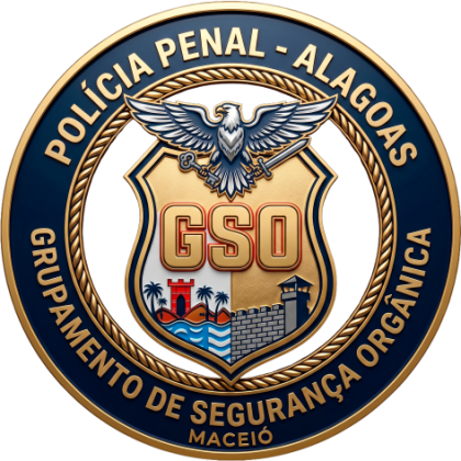 Brasão do GSO — Grupamento de Segurança Orgânica, Polícia Penal de Alagoas